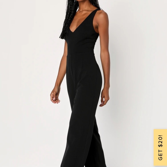 Lulus black jumpsuit - Picture 1 of 3